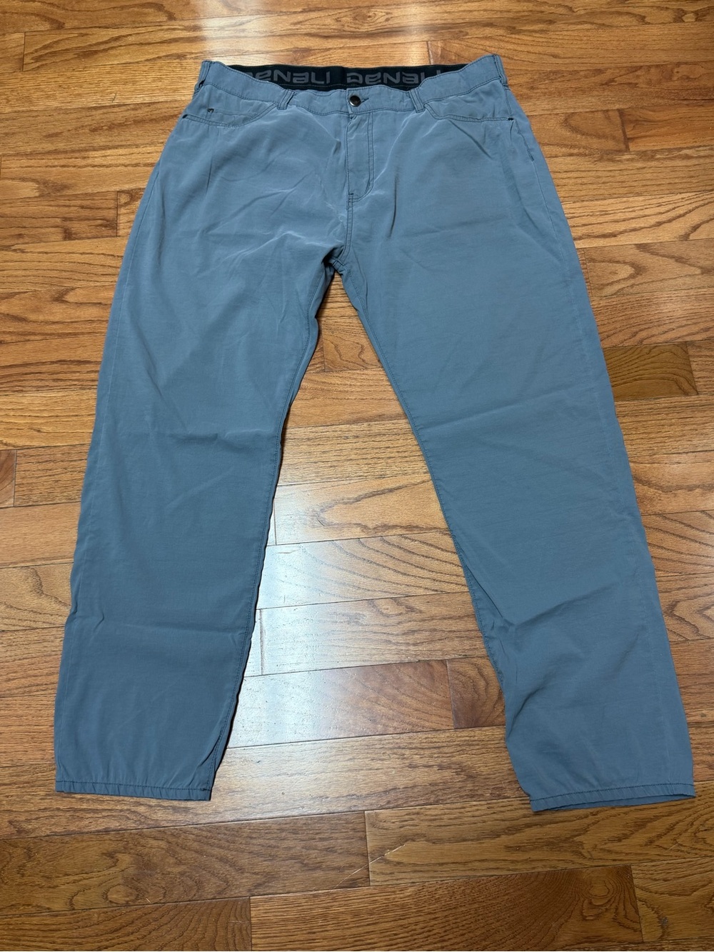 Denali Men's Lightweight Casual Straight Fit Travel Pants Steel Blue Size 38x32